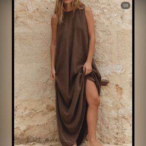 Zara Brown Maxi Dress